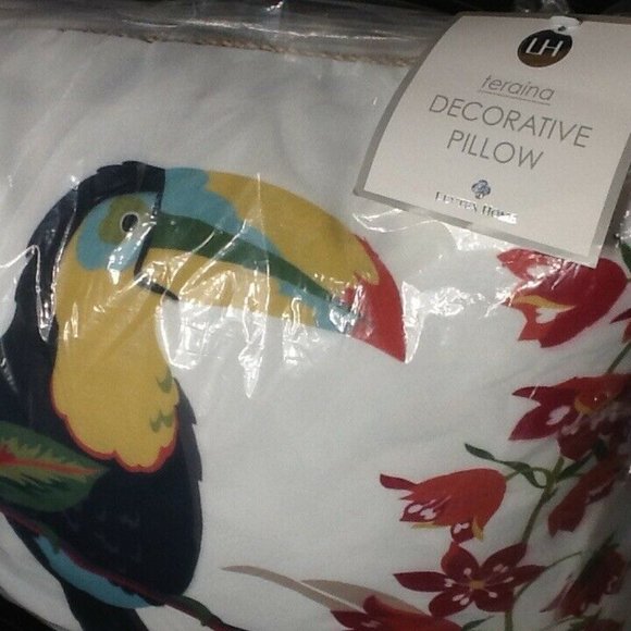 2 Levtex Teraina Toucan Feather-Filled  18" x 18" Pillows - Picture 10 of 10